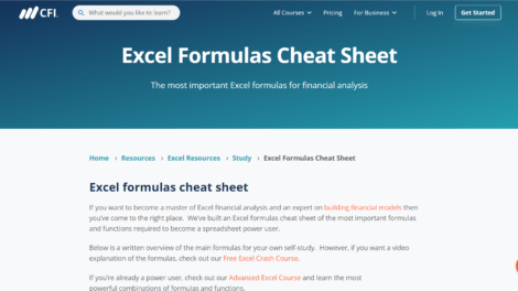 CFI Excel Functions